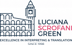 Luciana Scrofani Green logo italian interpreter
