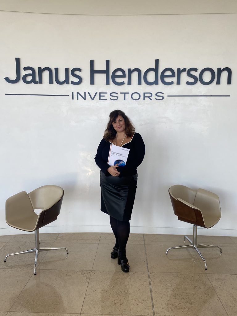 Luciana at Janus Henderson Investors in London for an interpretation project