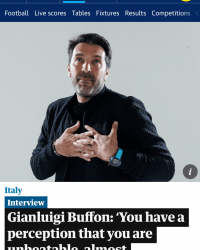 Guardian article by Don McRae about Gianluigi Buffon