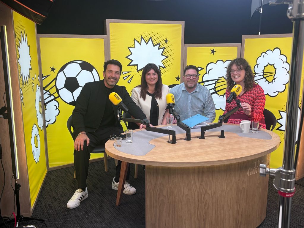 Italian Interpreter London with Gianluigi Buffon at the Football Weekly Podcast with The Guardian