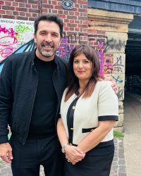 Italian Interpreter London with Gianluigi Buffon for press events at The Guardian